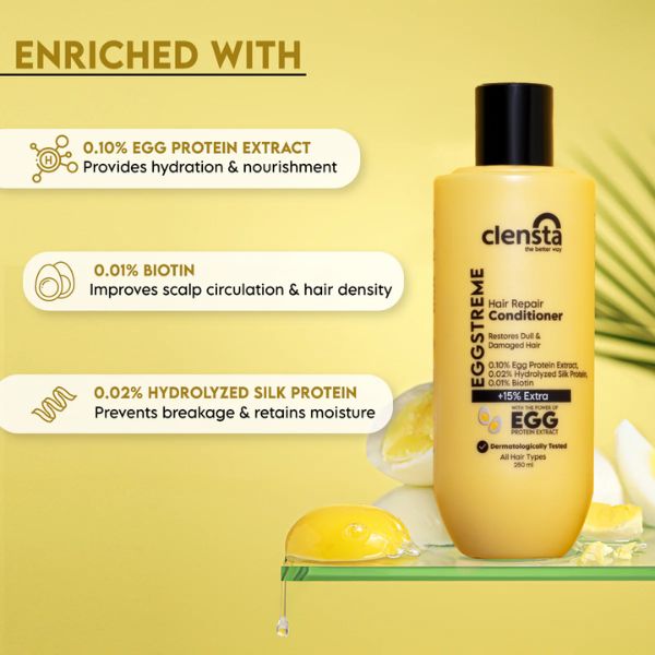 Clensta Eggstreme Hair Repair Conditioner, 250 ML