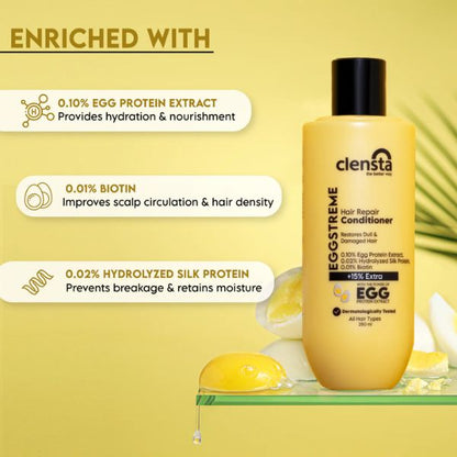 Clensta Eggstreme Hair Repair Conditioner, 250 ML
