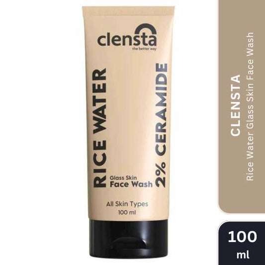 Clensta Rice Water Glass Skin Face Wash, 100 ML