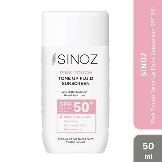 Sinoz Pink Touch Tone Up Fluid Sunscreen SPF 50+, 50ml