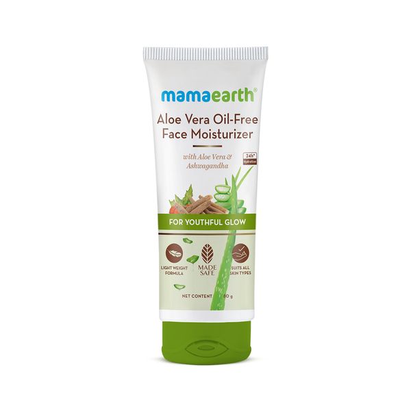 Mamaearth Aloe Vera Oil-Free Face Moisturizer, 80 GM