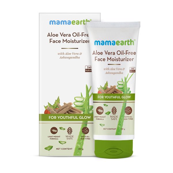 Mamaearth Aloe Vera Oil-Free Face Moisturizer, 80 GM