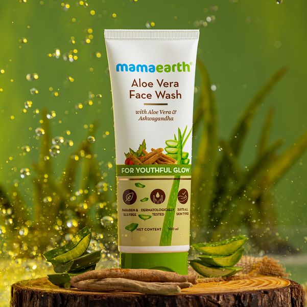 Mamaearth Aloe Vera Face Wash, 100 ML