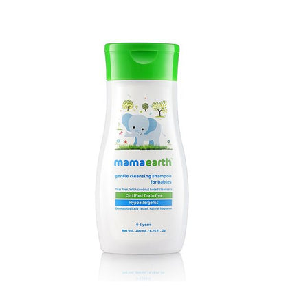 Mamaearth Gentle Cleansing Baby Shampoo : New borns, babies and kids (0-5 Years), 200 ML