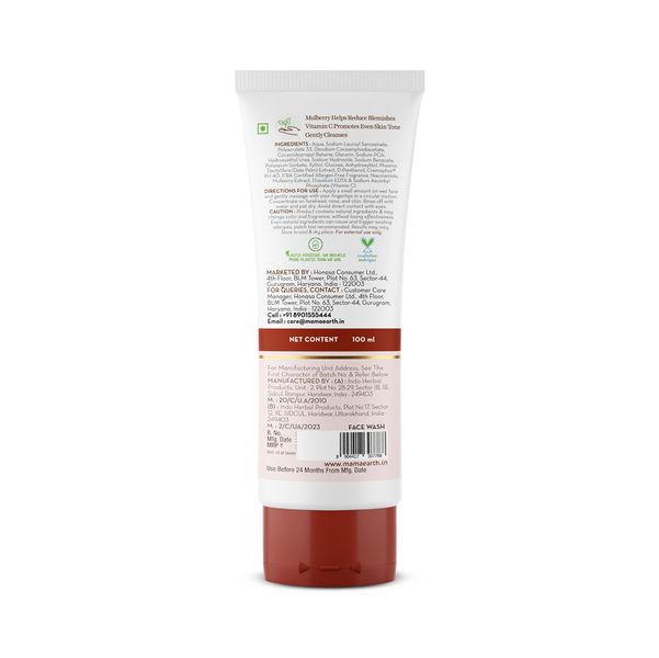 Mamaearth Bye Bye Blemishes Face Wash, 100 ML