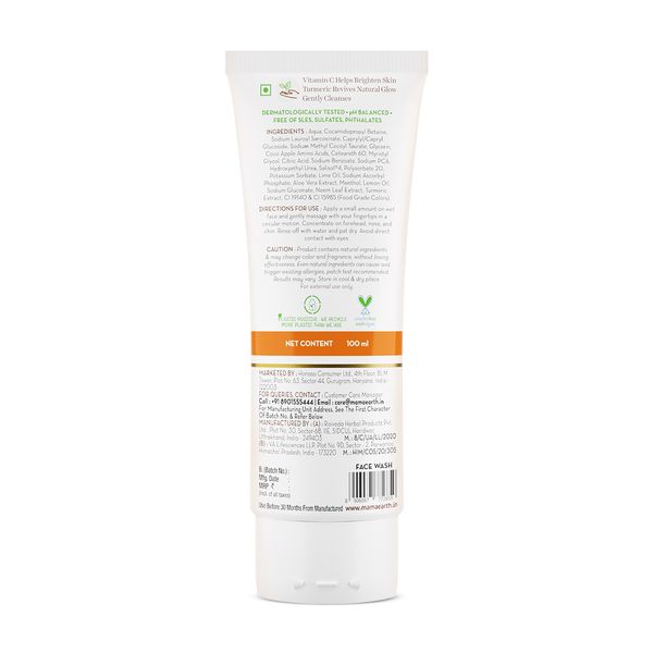 Mamaearth Vitamin C Face Wash, 100 ML