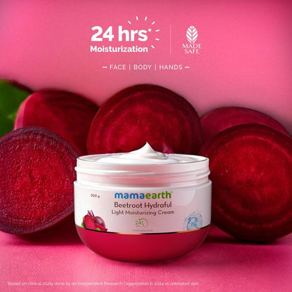 Mamaearth Beetroot Hydraful Moisturizing Cream, 200 GM
