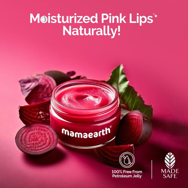 Mamaearth Beetroot Moist Therapy Lip Balm, 15 GM