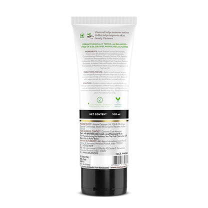Mamaearth Charcoal Natural Face Wash for oil control and pollution defense, 100 ML
