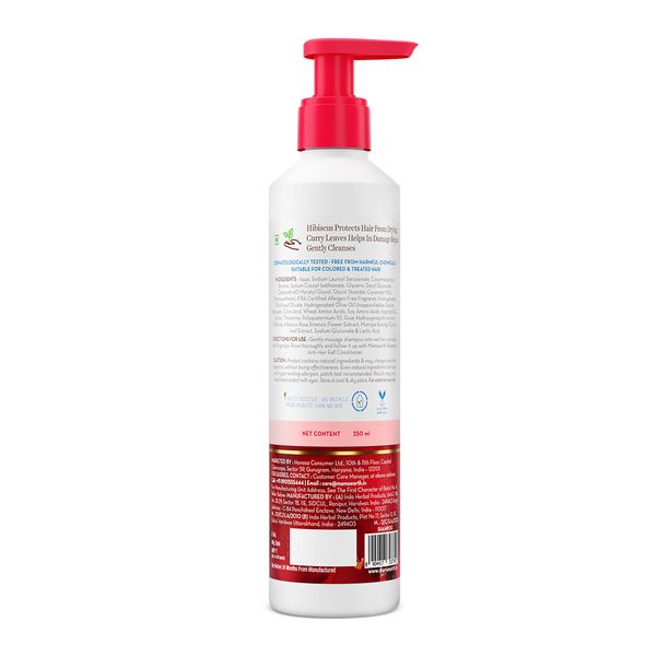 Mamaearth Hibiscus Damage Repair Shampoo With Hibiscus & Curry Leaves, 250 ML