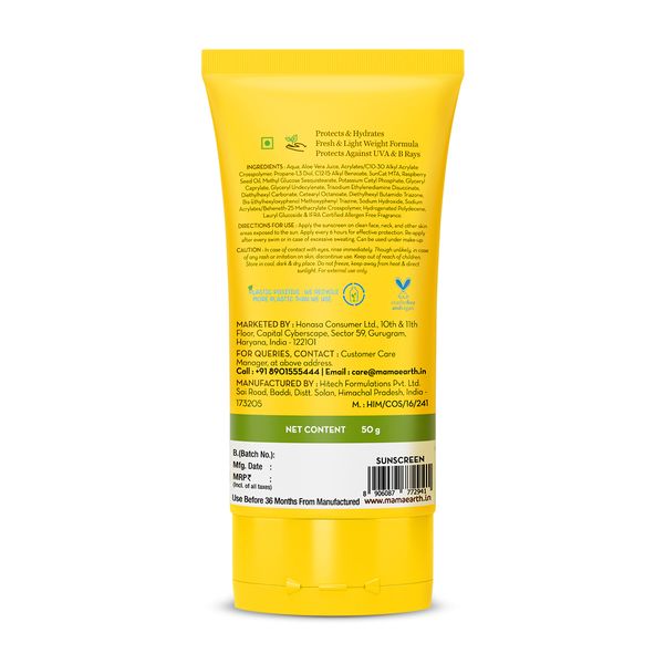 Mamaearth Hydragel Indian Sunscreen, 50 GM