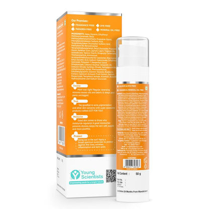 The Derma Co. C-Cinamide Radiance Sunscreen Aqua Gel with SPF 50 & PA++++, 50 GM