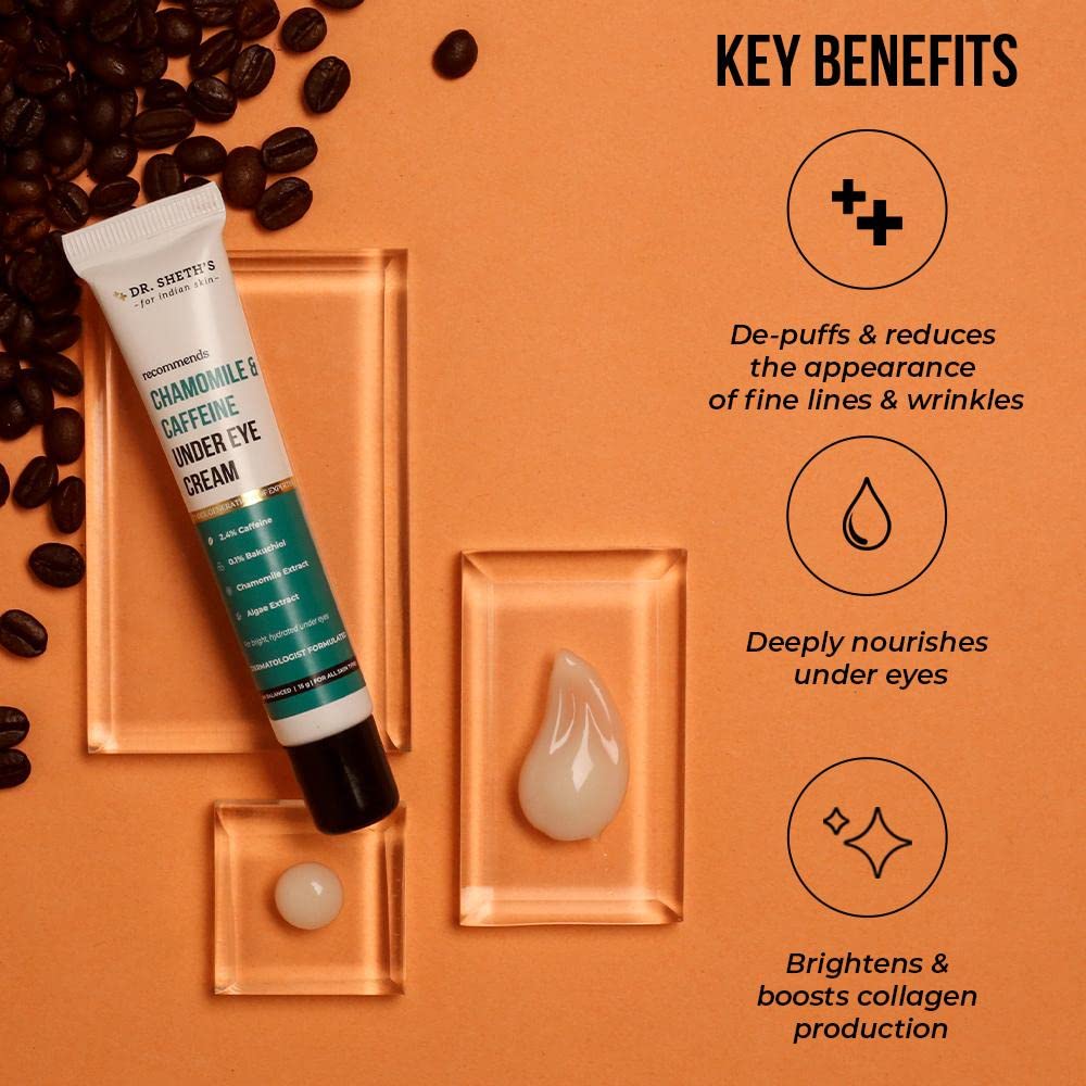 Dr. Sheth's Chamomile & Caffeine Under Eye Cream, 15 GM