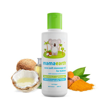 Mamaearth Coco Soft Massage Oil For Babies, 200 ML