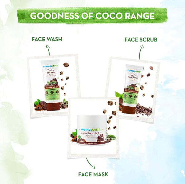 Mamaearth CoCo Facewash with Coffee & Cocoa for Skin Awakening, 100 ML