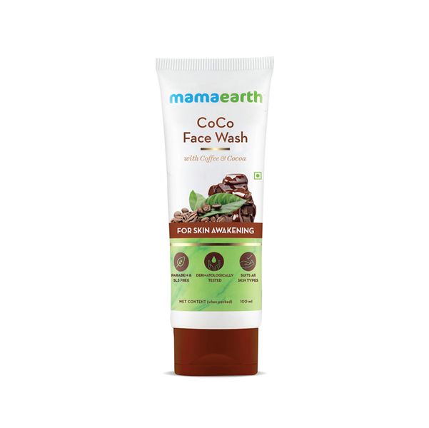 Mamaearth CoCo Facewash with Coffee & Cocoa for Skin Awakening, 100 ML