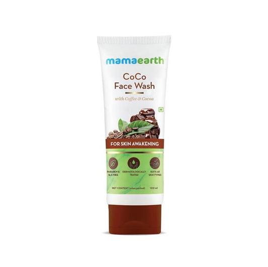 Mamaearth CoCo Facewash with Coffee & Cocoa for Skin Awakening, 100 ML