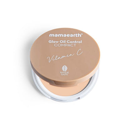 Mamaearth Glow Oil Control Compact/02 Creme Glow, 9 GM