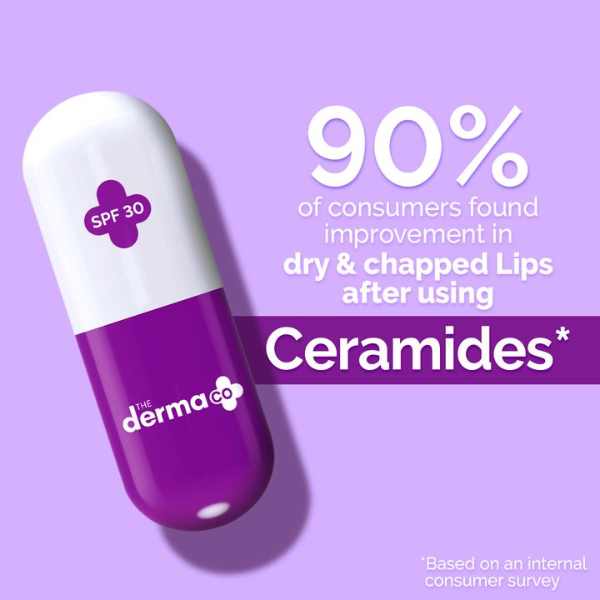 The derma co 1% Ceramide Complex Lip Balm with Ceramides & Vitamin E, SPF 30 PA++, 4 GM