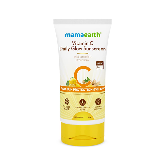 Mamaearth Daily Glow Sunscreen SPF 50 PA+++, 50  GM
