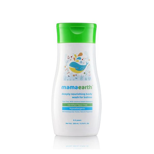 Mamaearth Deeply Nourishing Wash for Babies, 200 ML