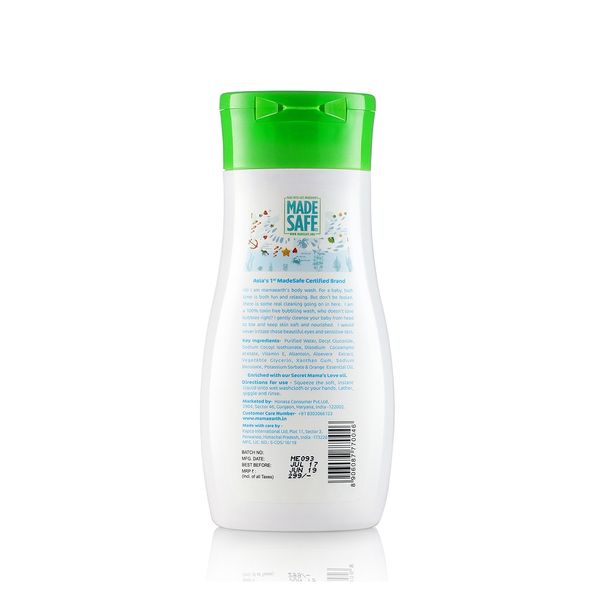 Mamaearth Deeply Nourishing Wash for Babies, 200 ML