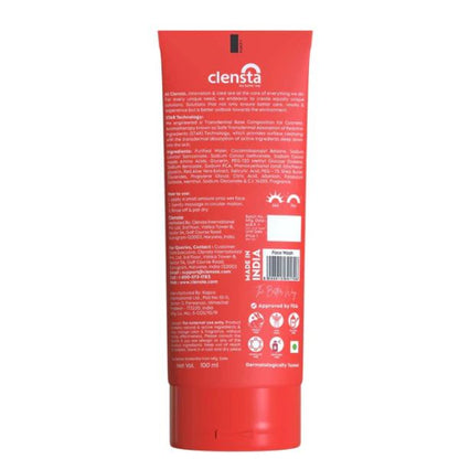 Clensta Red Aloe Vera Oil Control Face Wash, 100 ML