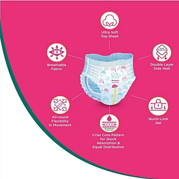 Morisons Baby Dreams Soft Diaper Pants - Large, 30 Count