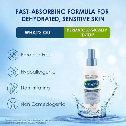 Cetaphil Optimal Hydration Body Spray Moisturizer, 207 ML