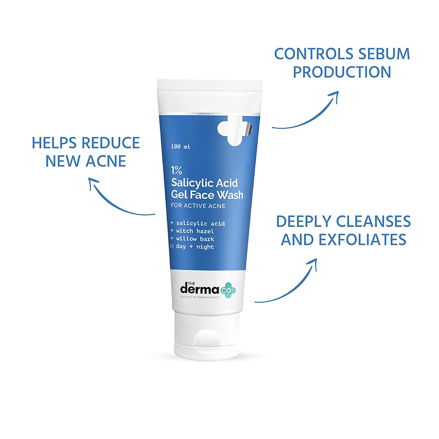 The Derma Co. 1% Salicylic Acid Gel Face Wash, 100 ML