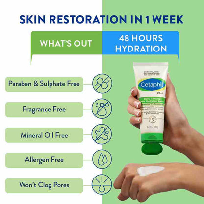 Cetaphil DAM Daily Advance Ultra Hydrating Lotion, 100 GM