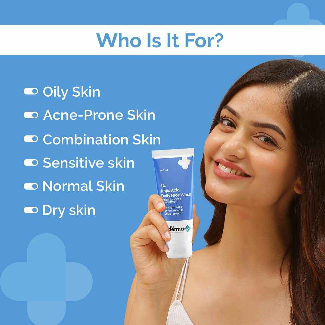 The Derma Co. 1% Kojic Acid Face Wash, 100ML