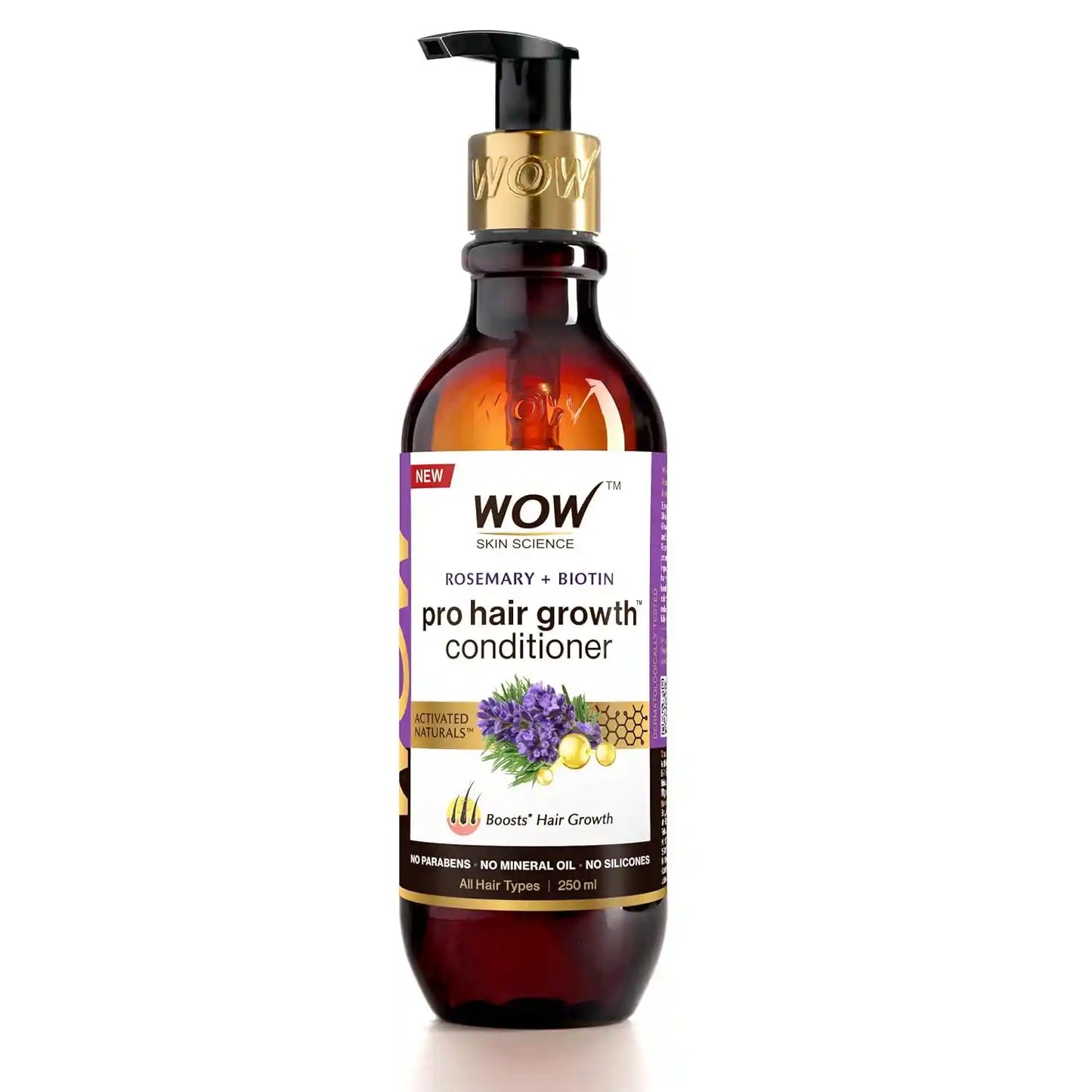 WOW SKIN SCIENCE ROSEMARY WITH BIOTIN CONDITIONER, 250 M