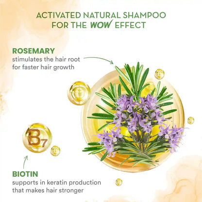 WOW SKIN SCIENCE ROSEMARY WITH BIOTIN SHAMPOO, 250 ML