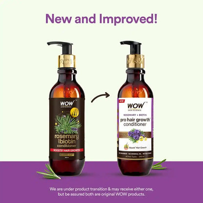 WOW SKIN SCIENCE ROSEMARY WITH BIOTIN CONDITIONER, 250 M