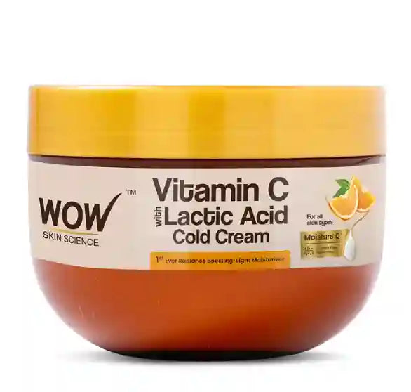 WOW SKIN SCIENCE VITAMIN C WITH LACTIC ACID COLD CREAM, 200ML