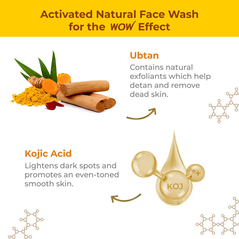 WOW SKIN SCIENCE UBTAN FACE WASH, 100ML