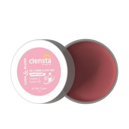 Clensta Lush & Blush Lip, Cheek & Eye Tint 02 Candy Cane, 5 GM (Copy)