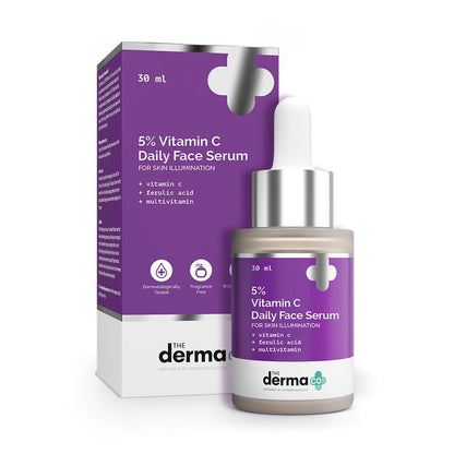 The Derma Co. 5% Vitamin C Daily Face Serum, 30 ML