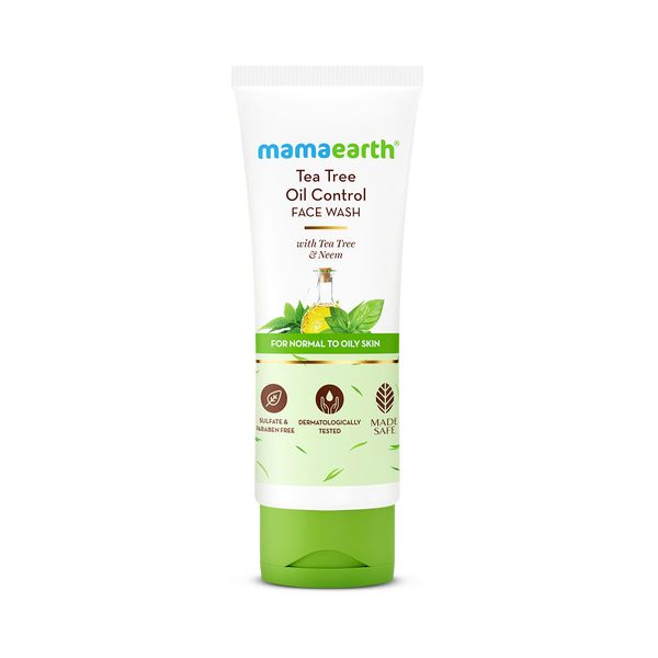 Mamaearth Tea Tree Natural Face Wash for Acne & Pimples Wash, 100 ML