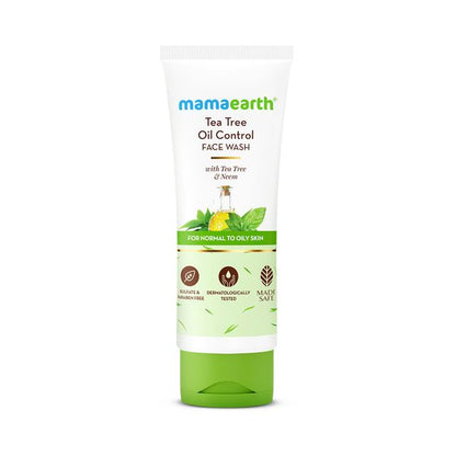 Mamaearth Tea Tree Natural Face Wash for Acne & Pimples Wash, 100 ML