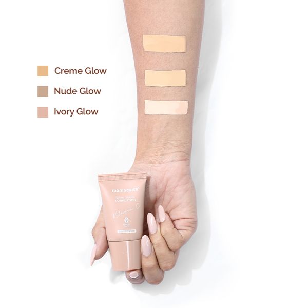 Mamaearth Glow Serum Foundation Mini Tube - Nude Glow, 18 ML