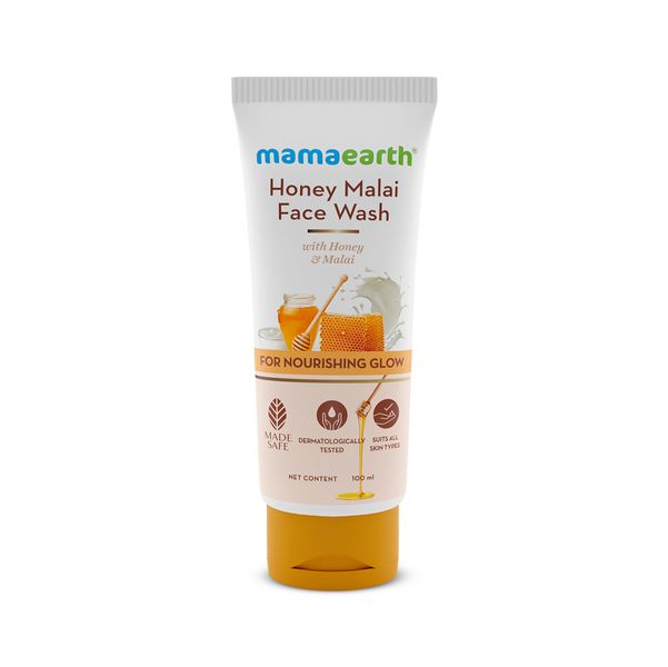 Mamaearth Honey Malai Face Wash, 100 ML