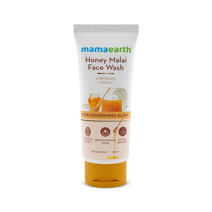 Mamaearth Honey Malai Face Wash, 100 ML