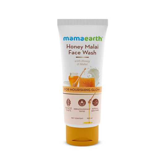 Mamaearth Honey Malai Face Wash, 100 ML