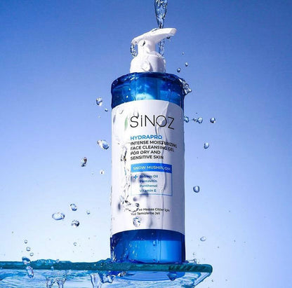 Sinoz Hydrapro Intense Moisturizing Cleansing Gel for Dry to Sensitive Skin, 400ML