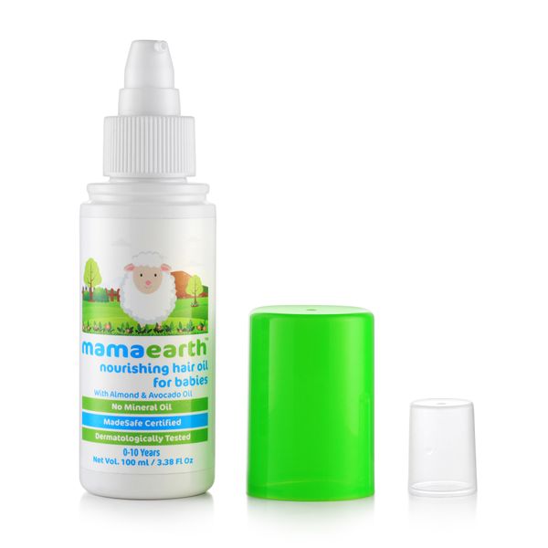 Mamaearth Nourishing Hair Oil For Babies Almond & Avocado Oil, 100 ML
