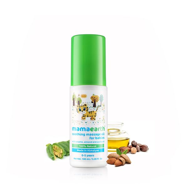 Mamaearth Soothing Baby Massage Oil (0-5 Yrs), 100 ML