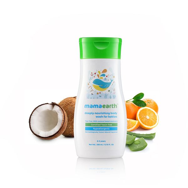 Mamaearth Deeply Nourishing Wash for Babies, 200 ML