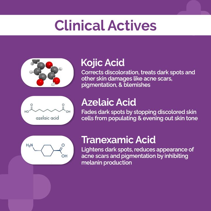 The Derma Co. 3% Kojic Acid Dark Spot Corrector Gel with Azelaic & Tranexamic Acid, 30 GM